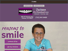 Tablet Screenshot of jacksonorthodontics.com